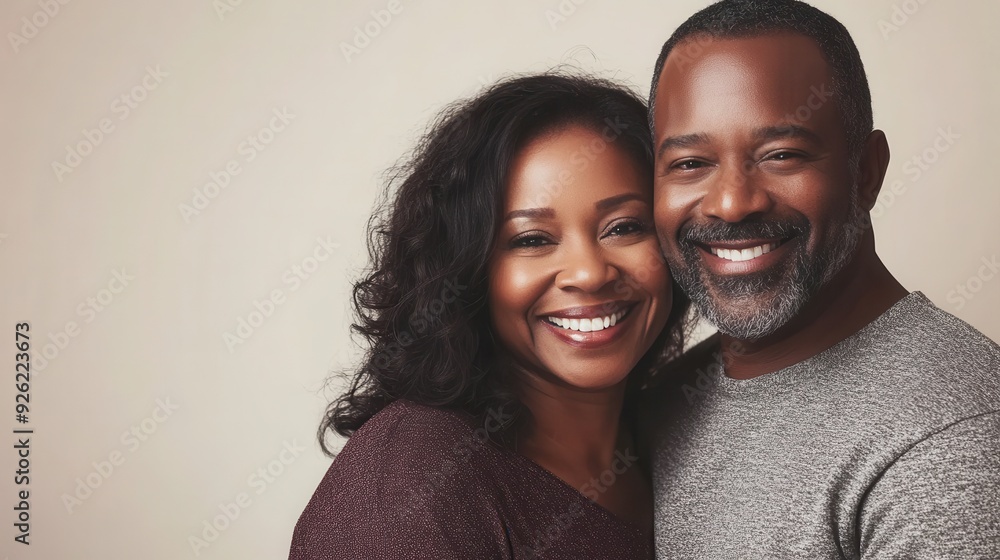 A couple shares a warm moment, smiling and embracing each other in a comfortable indoor atmosphere A couple shares a warm moment, smiling and embracing each other in a comfortable indoor atmosphere