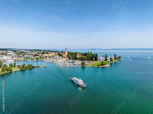 Luftbild vom Hafen Romanshorn am Bodensee