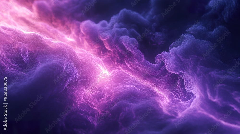 Fototapeta premium Composition of ultraviolet (UV) light in an abstract design