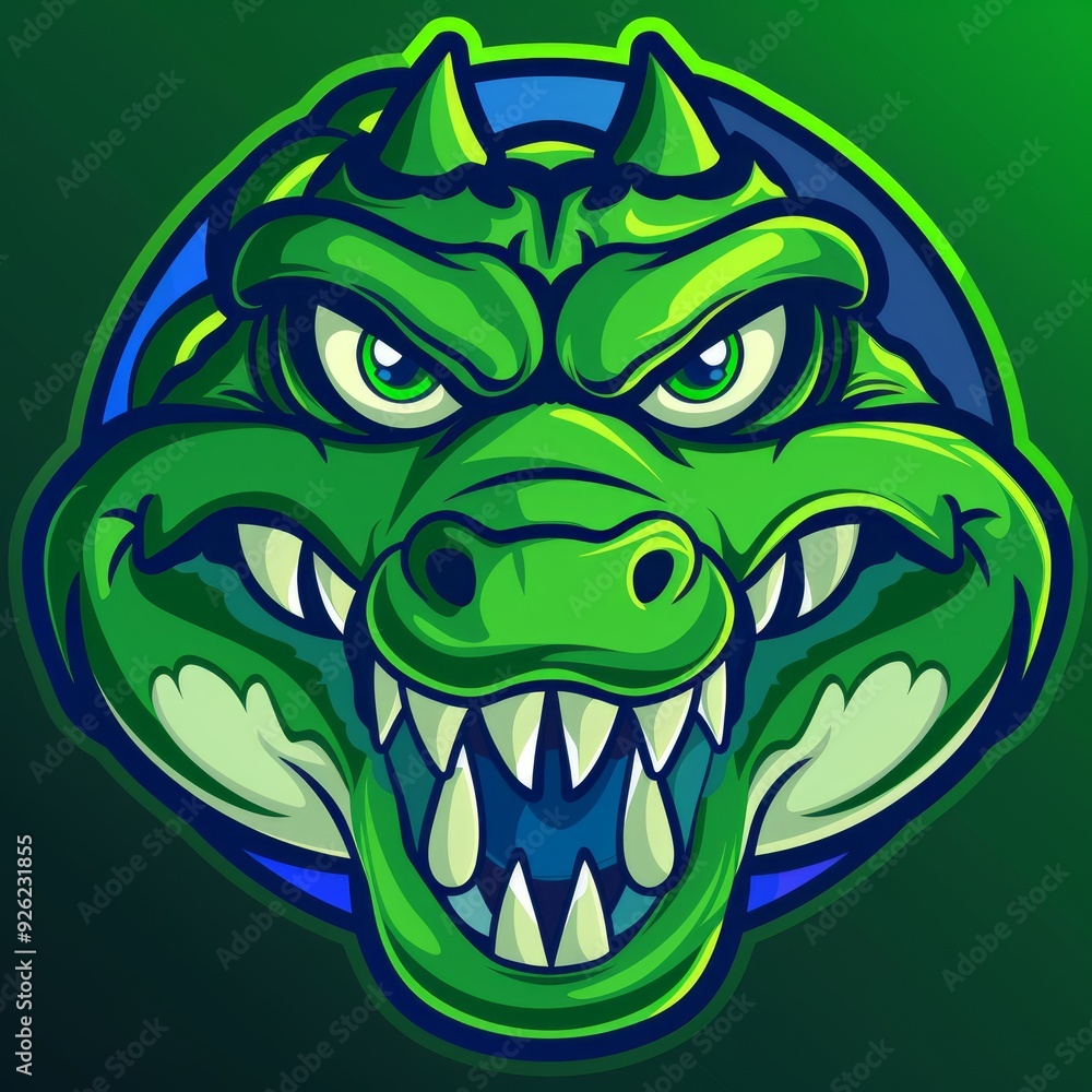Illustration of a stylish crocodile mascot Illustration of a stylish crocodile mascot