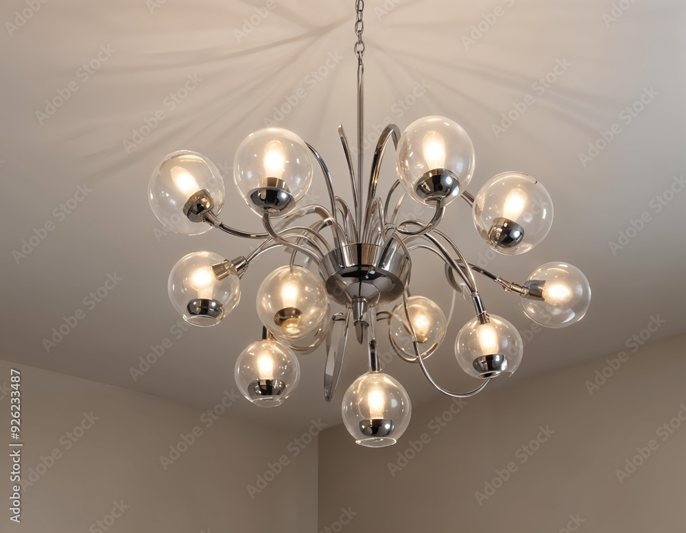 Obraz premium Lamp Ceiling Modern LED Chandelier Energy Efficient Electric Apartment Decoration