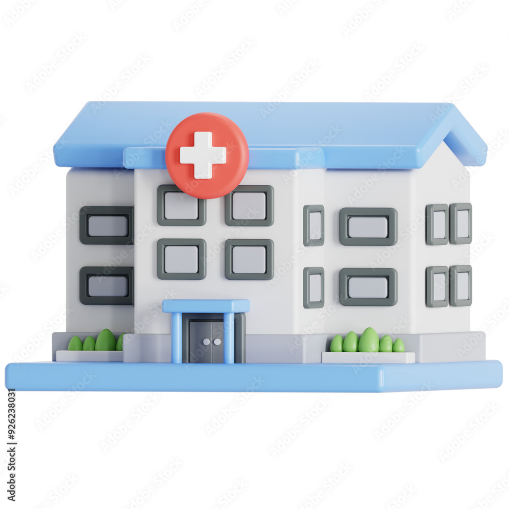 Obraz premium Hospital 3D Icon