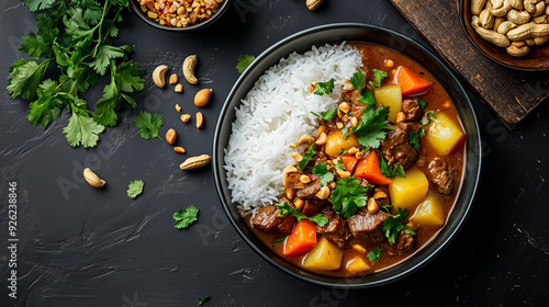 A delicious serving of famous Thai food and Thailand street foods © Emily88