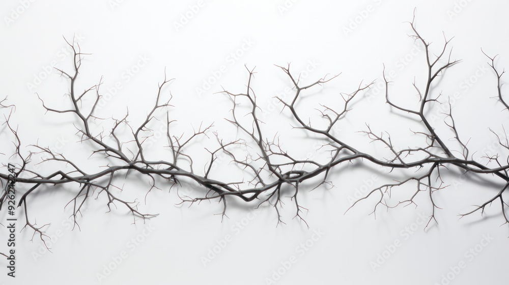 A close-up view of intricately interwoven thorns and branches A close-up view of intricately interwoven thorns and branches