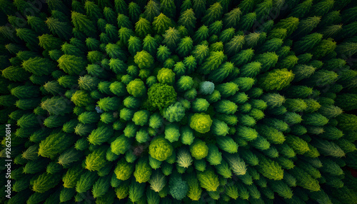 Aerial view nature green forest and green tree forest texture background, Texture and background green tree forest view from above, Nature onservation and ecosytem isolated with white highlights, pn photo