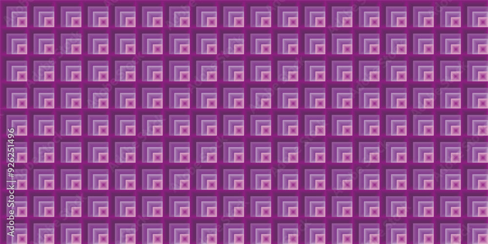 a composition of repeating geometric squares with gradient colors and purple tones as inspiration for textile design and background design in visual communication
