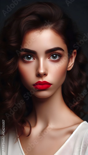 Wallpaper Mural Smiling Red-Haired Girl: Top Beauty Torontodigital.ca