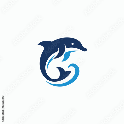 Ocean Glide The Dolphin Vector Silhouette