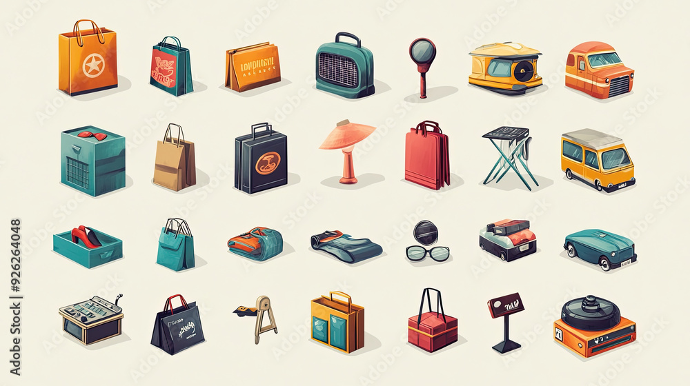 icons set for shopping icons set for shopping