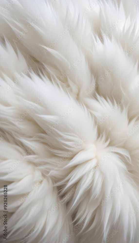 Fur White Wool Furry, Delicate, and Warm Rug or Blanket for Comfort Fur White Wool Furry, Delicate, and Warm Rug or Blanket for Comfort