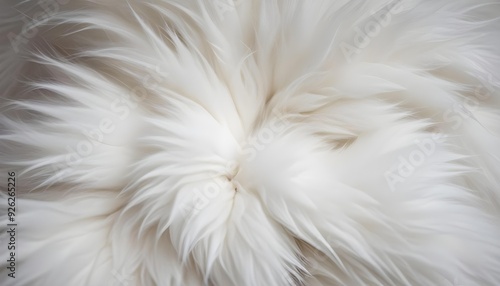 Fur White Wool Furry, Delicate, and Warm Rug or Blanket for Comfort