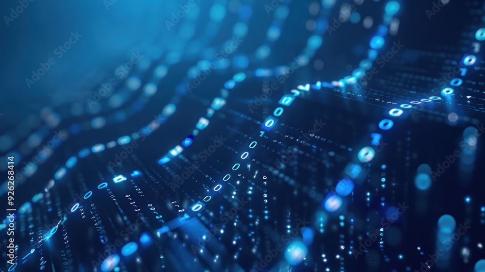 Digital Binary Code Abstract Digital Binary Code Abstract
