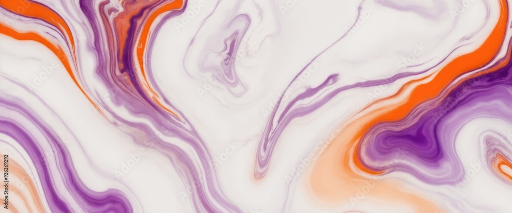 Abstract mix of White, orange, and purple blending seamlessly marble background Abstract mix of White, orange, and purple blending seamlessly marble background