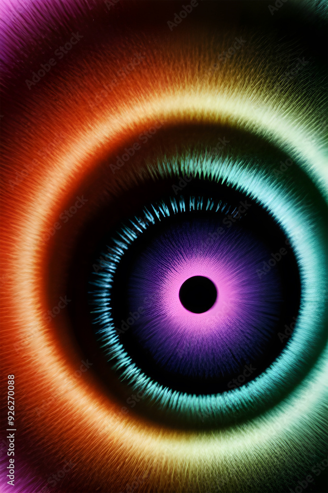 abstract creative illustration of a multicolored eye abstract creative illustration of a multicolored eye