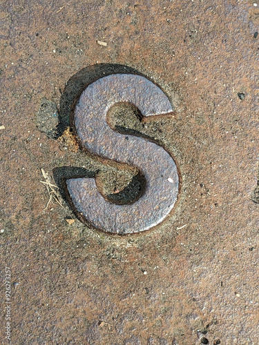 Written Wording in Distressed State Typography Found Letter Randsom Note S