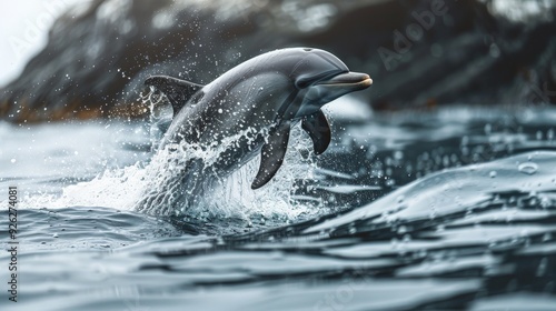 Dolphin Leaping Out of the Water.