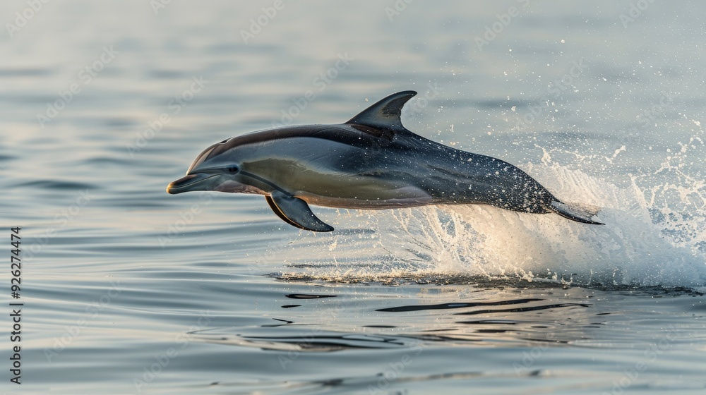 Fototapeta premium Dolphin leaping from the ocean.