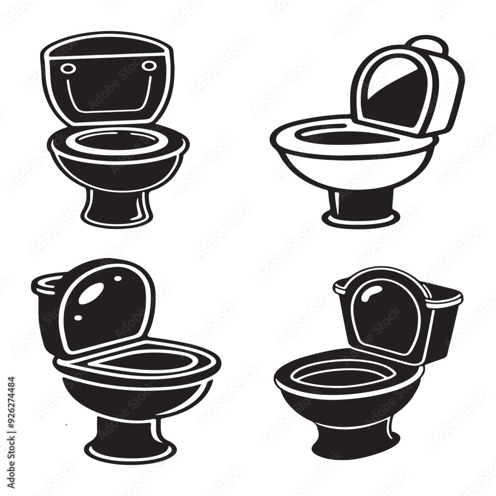 Toilet and bathroom sink vector with whiteboard
Toilet and bathroom sink vector with whiteboard