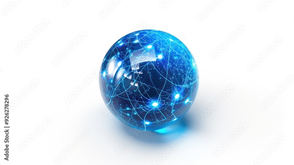 Abstract Globe Representing Global Network Abstract Globe Representing Global Network
