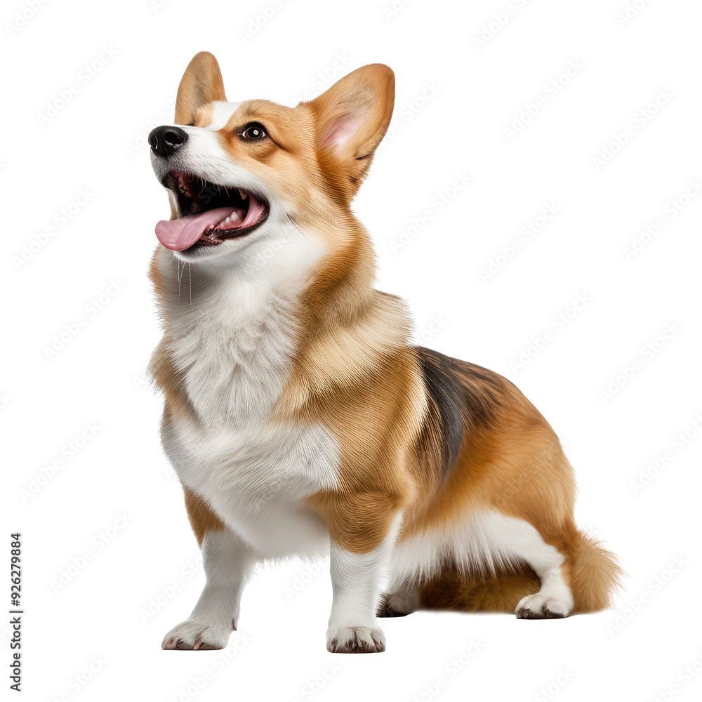 happy cute dog isolated on white happy cute dog isolated on white