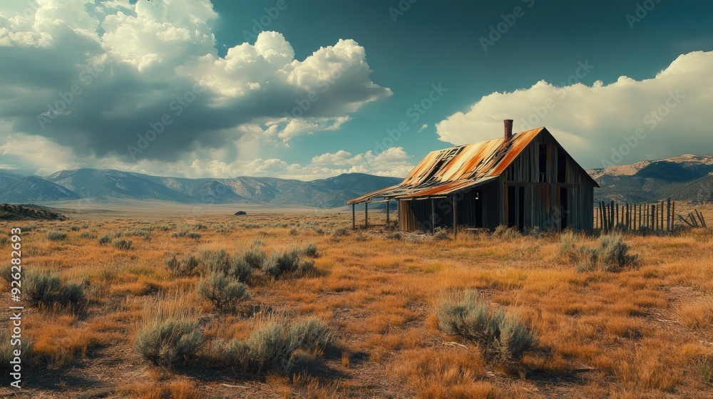 Abandoned House in a Vast Landscape Abandoned House in a Vast Landscape