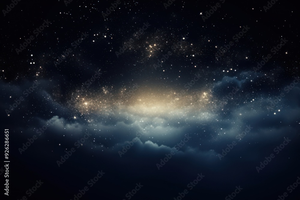 Obraz premium Cloud in sky sparkle light glitter effect backgrounds astronomy outdoors.