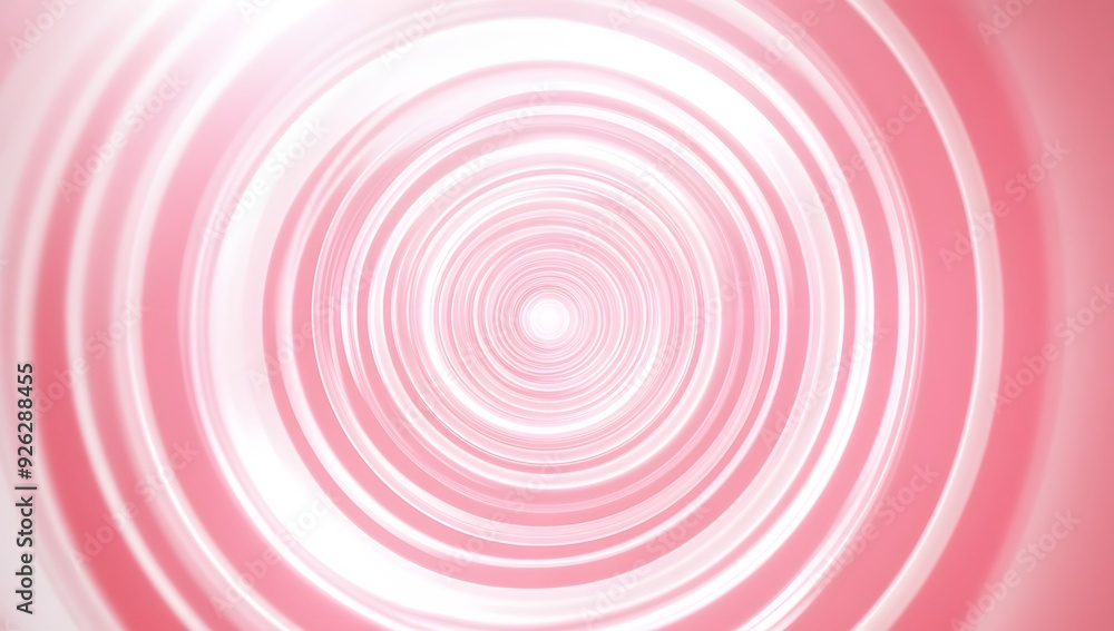white glowing spiral on light pink background white glowing spiral on light pink background