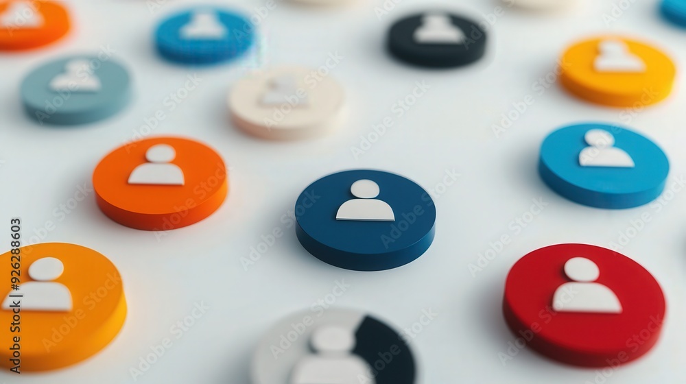Customer data analysis, pie charts and customer icons, 3D illustration on a white background. Customer data analysis, pie charts and customer icons, 3D illustration on a white background.