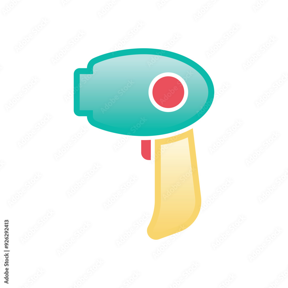 Fototapeta premium Scanner vector icons