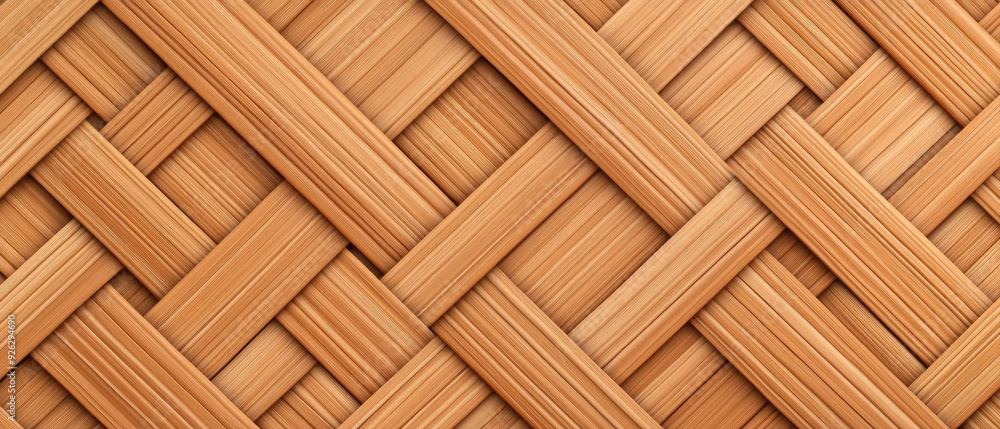 Natural Bamboo Weave, intricate pattern of bamboo strips interlaced to create a sturdy yet elegant surface, showcasing craftsmanship and organic beauty. Natural Bamboo Weave, intricate pattern of bamboo strips interlaced to create a sturdy yet elegant surface, showcasing craftsmanship and organic beauty.