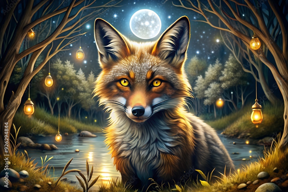 Fototapeta premium red fox vulpes