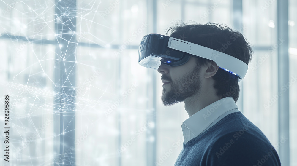 Fototapeta premium Business with innovative technology utilizing artificial intelligence