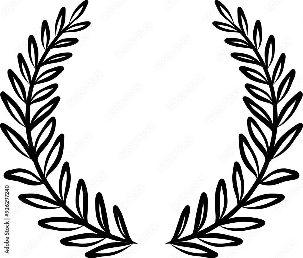 Elegant Hand-Drawn Floral Wreaths Elegant Hand-Drawn Floral Wreaths