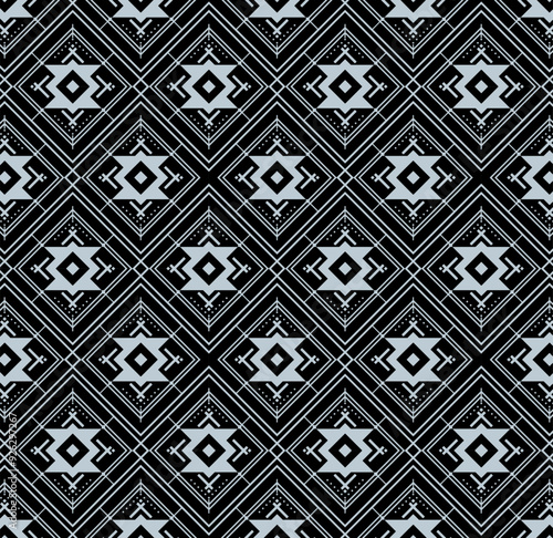 Black and white seamless pattern.  Abstract geometric seamless shapes pattern vector. Design for fashion , fabric, textile, wallpaper, cover, web , wrapping  clothing ,decoration. and all prints.