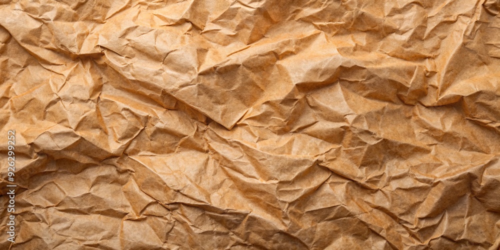 Recycle brown crumpled paper texture for background Recycle brown crumpled paper texture for background