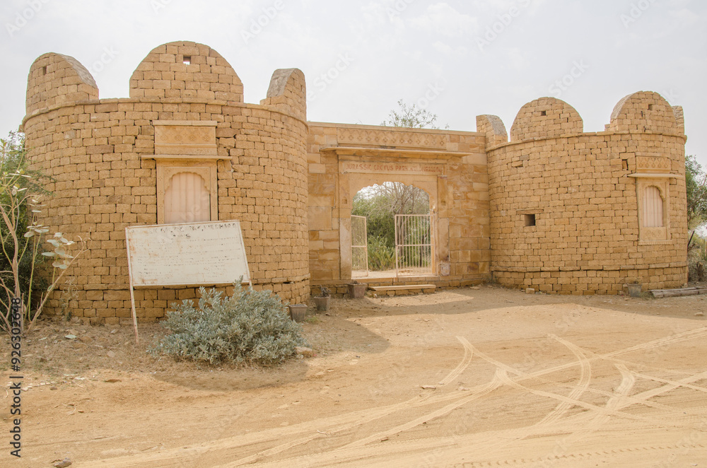 Φωτογραφία Kuldhara, Whispers of History, abandoned ruins,  acquired reputation as a haunted site, Jaisalmer, Rajasthan, India, Asia