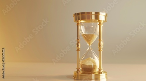 Golden Hourglass: Symbol of Time's Passage