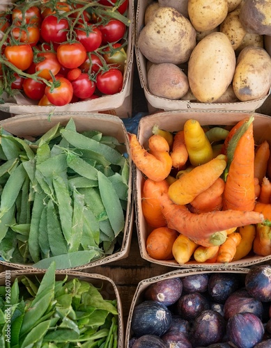 displays various types of fruit served in traditional markets. generative ai