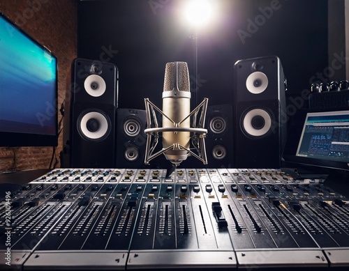 Imagen de un estudio de grabación.