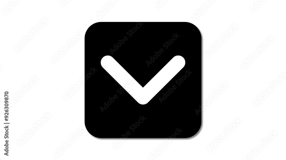 Arrow symbol. Arrow pointing down. Directional arrow looping video.Video animation of arrows sign . Arrow symbol. Arrow pointing down. Directional arrow looping video.Video animation of arrows sign .
