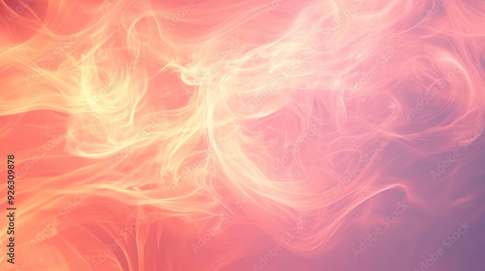 Fototapeta premium A vibrant abstract representation of swirling colorful smoke.