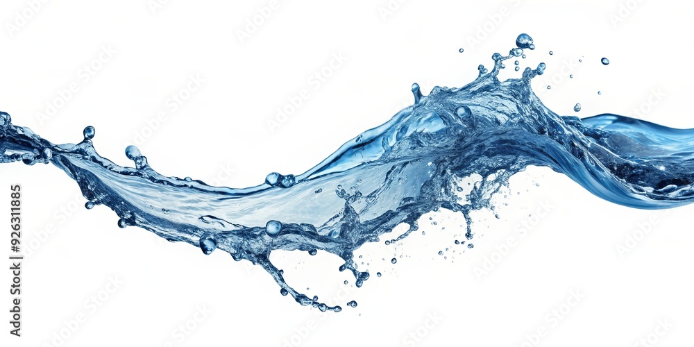 Flowing water splash isolated on white background, water, splash, flowing, isolated, clear, liquid,ripple, motion, nature Flowing water splash isolated on white background, water, splash, flowing, isolated, clear, liquid,ripple, motion, nature