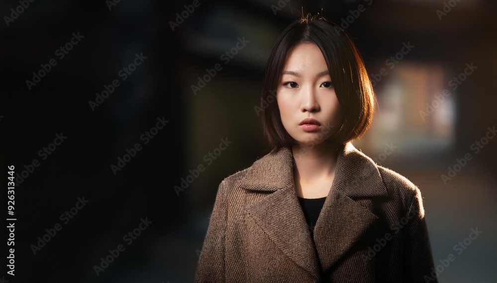 コートを着た人物のポートレート コートを着た人物のポートレート