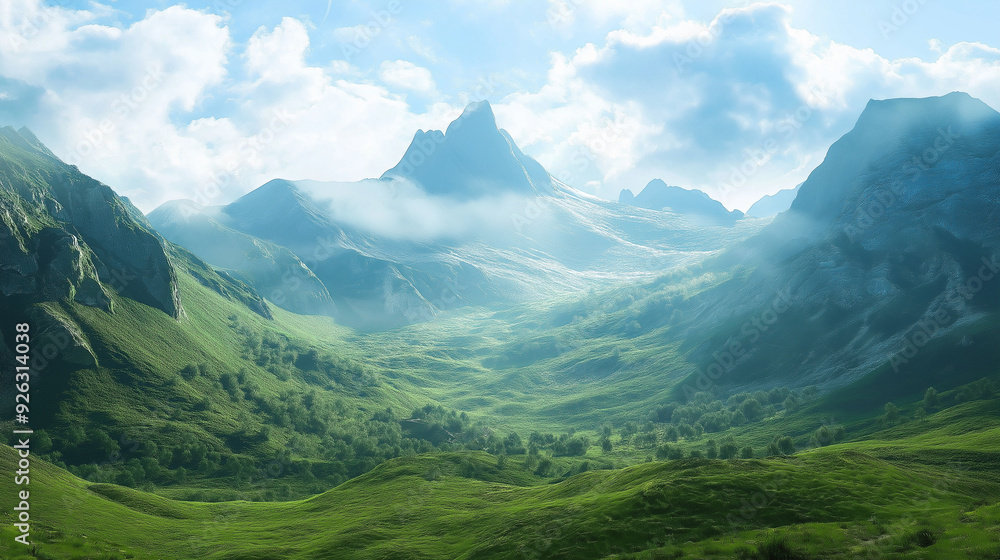 Fototapeta premium landscape in summer