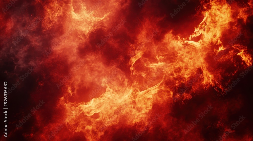 A vibrant and dynamic depiction of flames and smoke, evoking heat and intensity. A vibrant and dynamic depiction of flames and smoke, evoking heat and intensity.