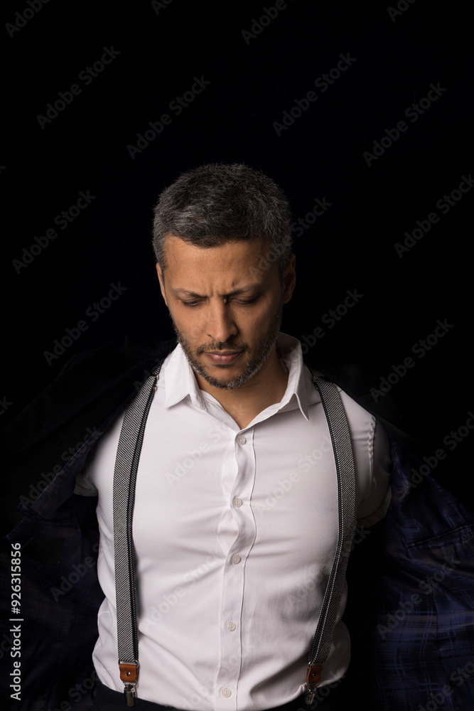 A man wearing a white shirt A man wearing a white shirt