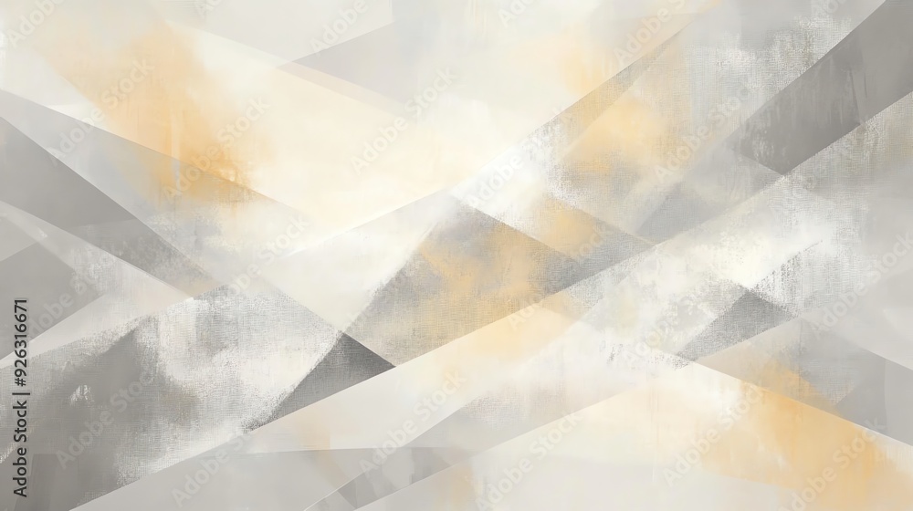 Abstract Painting with Gray and Yellow Hues Abstract Painting with Gray and Yellow Hues