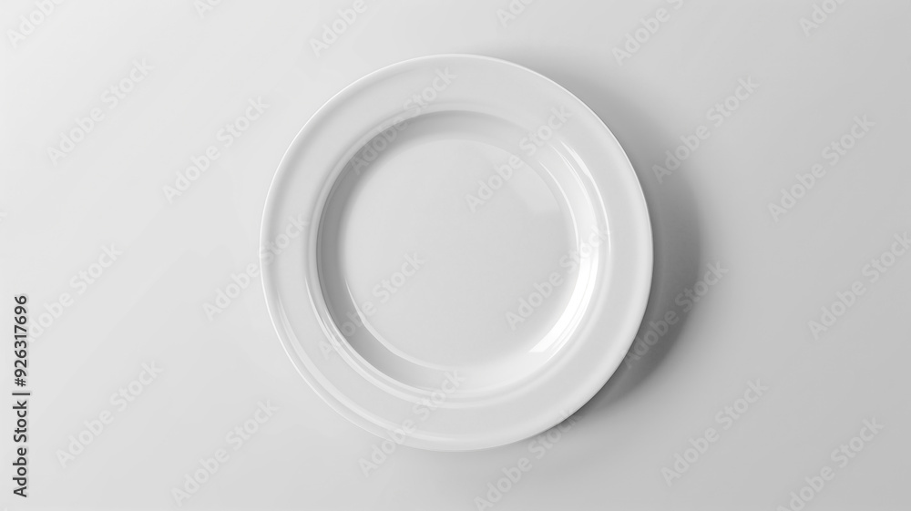 Minimalistic white plate mockup with interesting shape, perfect for showcasing branding, design concepts, and product presentations. High quality photo Minimalistic white plate mockup with interesting shape, perfect for showcasing branding, design concepts, and product presentations. High quality photo