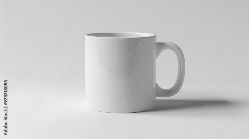 High-quality white mug mockup with clean design, ideal for branding, logo presentations, and product showcases. High quality photo High-quality white mug mockup with clean design, ideal for branding, logo presentations, and product showcases. High quality photo