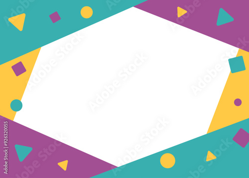 幾何学　80年代　ポップ　フレーム